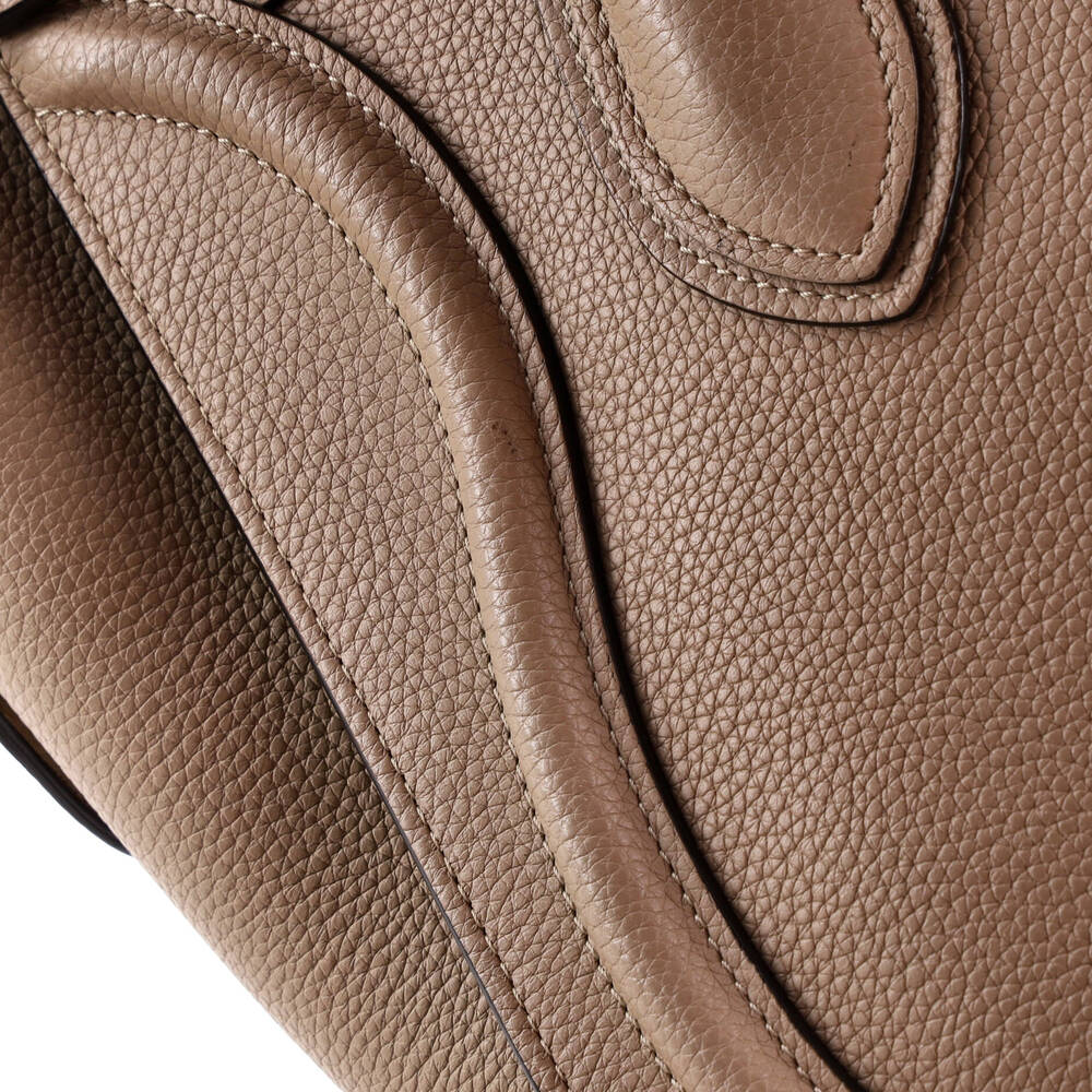 Celine Luggage Bag Grainy Leather Micro #228427C16B - Picture 6 of 8